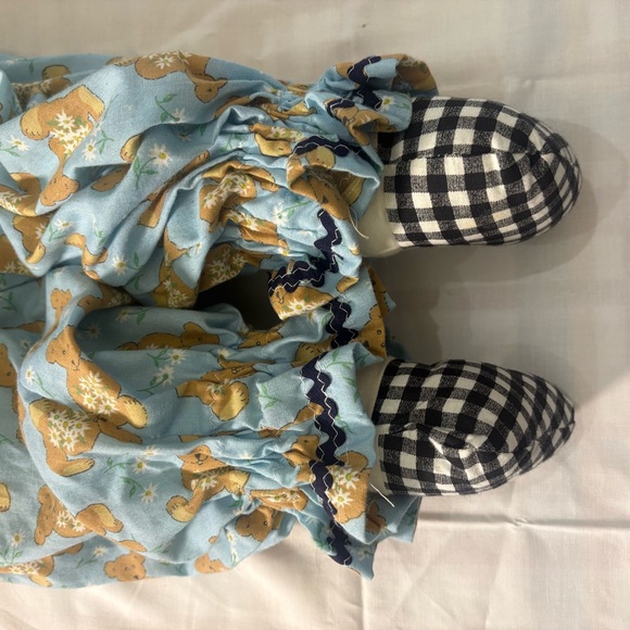 Handmade Raggedy clown Doll - Teddy Bear Outfit Vintage Inspired - Picture 7 of 12